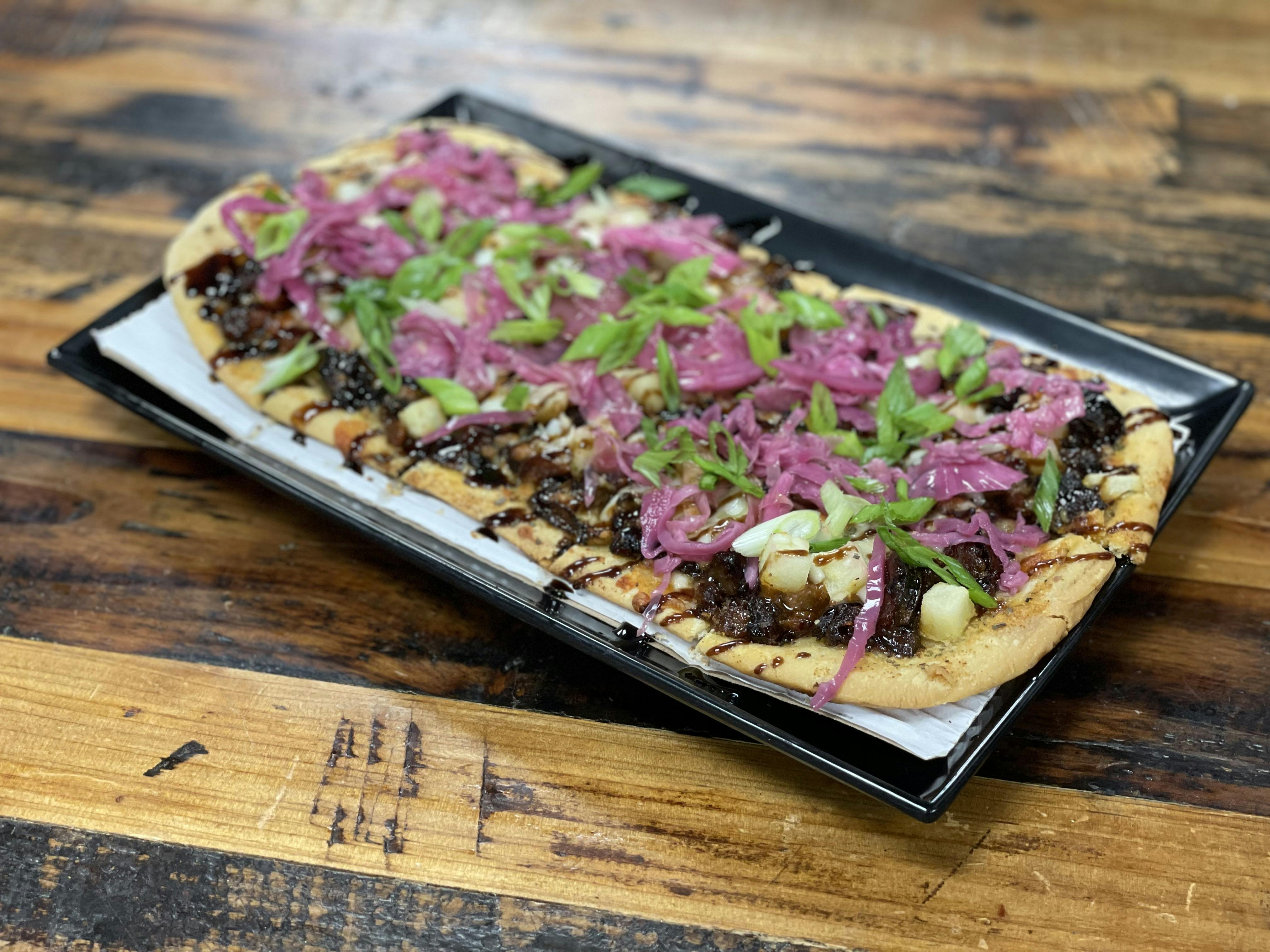 Kickin' Brisket Flatbread from Sip Wine Bar & Restaurant in Tinley Park, IL