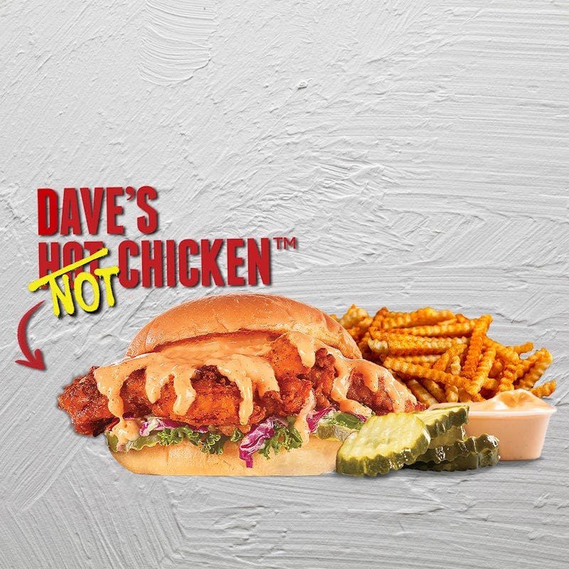 Cauli Daves #4: 1 Cauli Slider with Fries from Dave's Hot Chicken - S Oneida St in Green Bay, WI