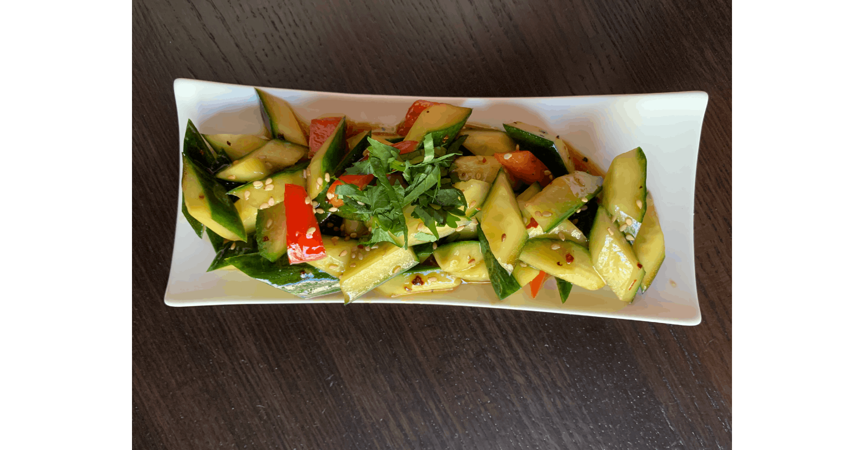 Cucumber Salad from Feast - Artisan Dumpling and Tea House in Madison, WI