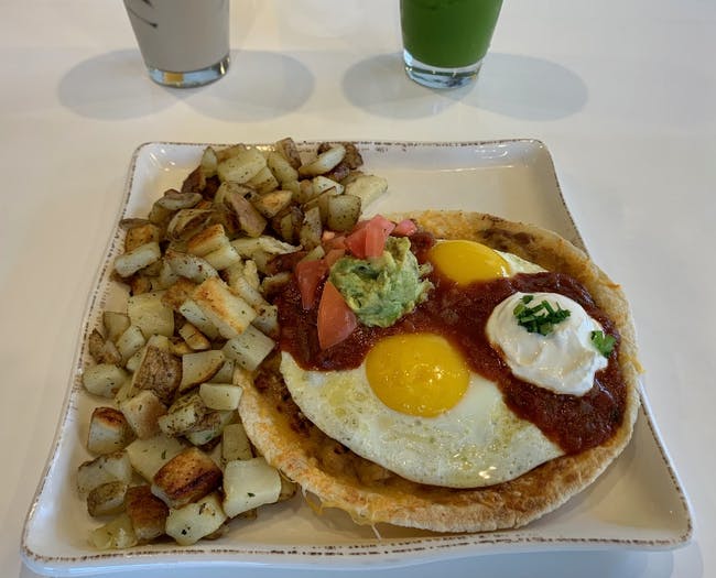 Huevos Rancheros from The Great Egg Restaurant in Denton, TX