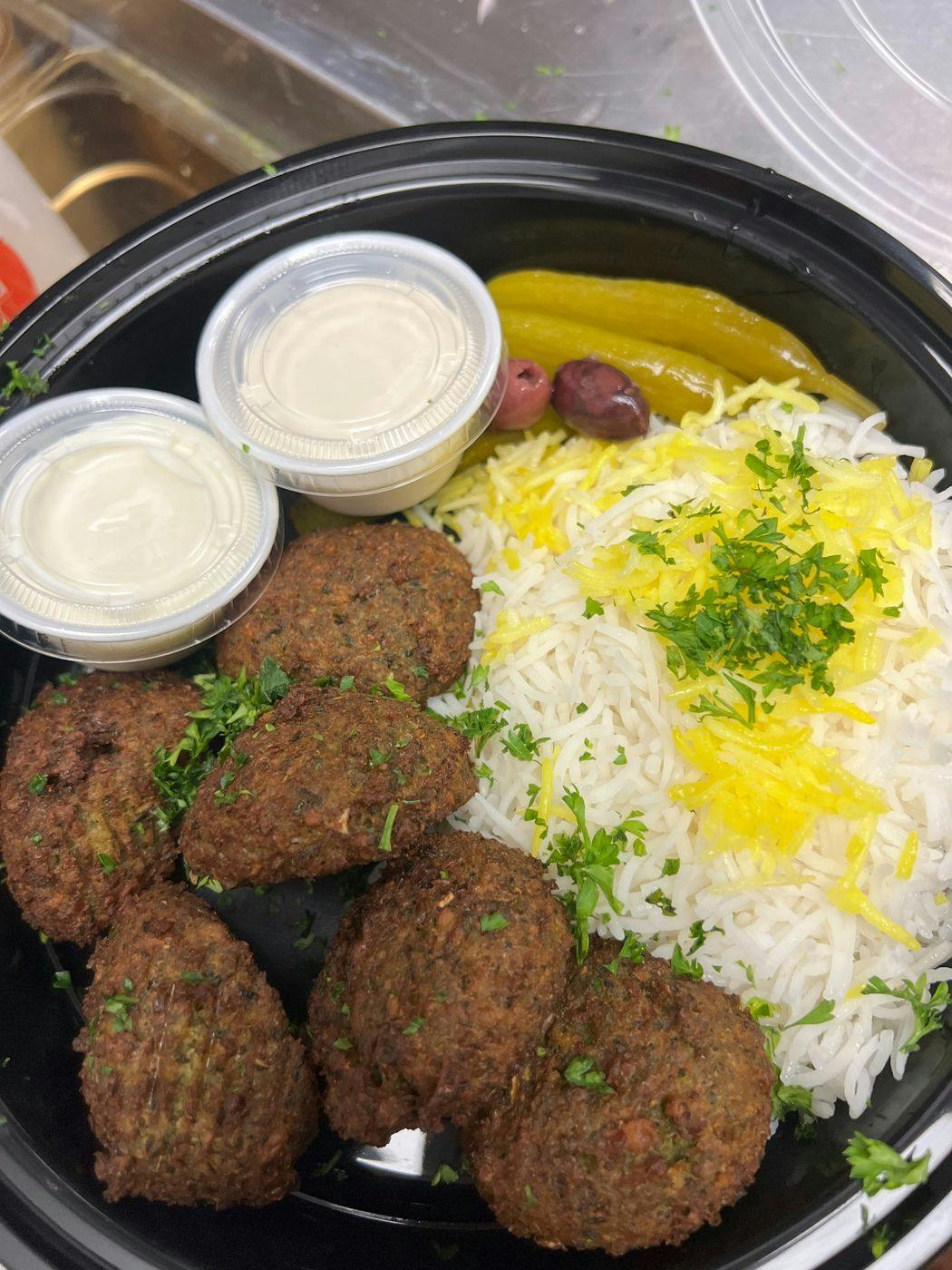 Falafel Platter from Go Go Gyro Grill in Columbus, OH