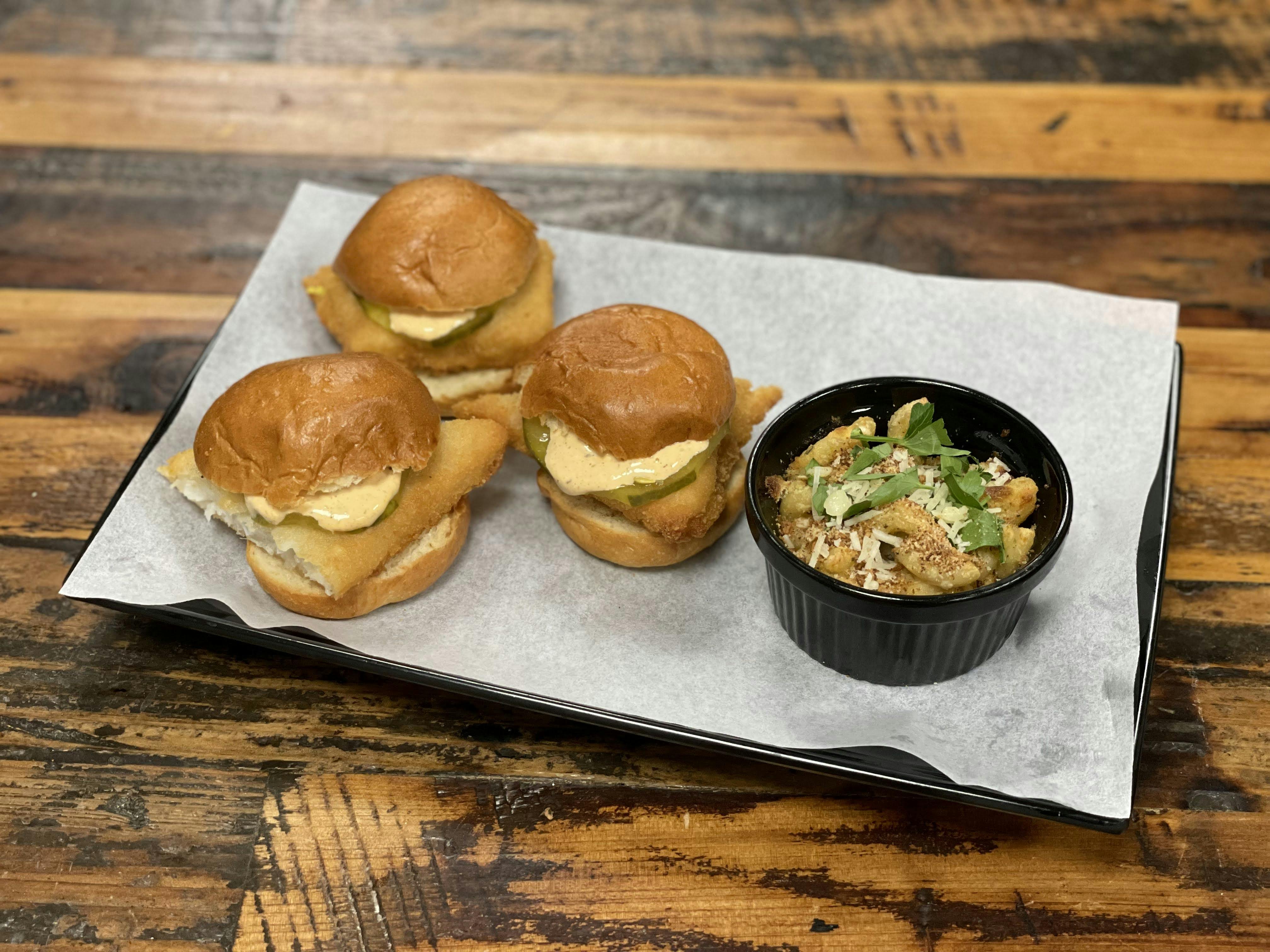 Alaskan Pollock Sliders from Sip Wine Bar & Restaurant in Tinley Park, IL