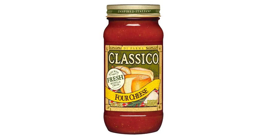Classico Pasta Sauce Four Cheese (24 oz) from EatStreet Convenience - Historic Holiday Park North in Topeka, KS