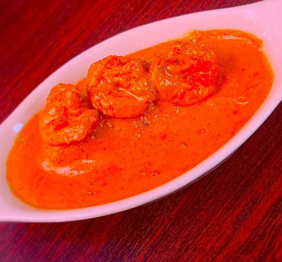Shrimp Tikka Masala from OM Indian Cuisine in San Francisco, CA