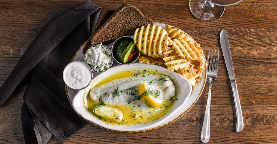 Baked Fish and Chips from Craftsman Table & Tap in Middleton, WI