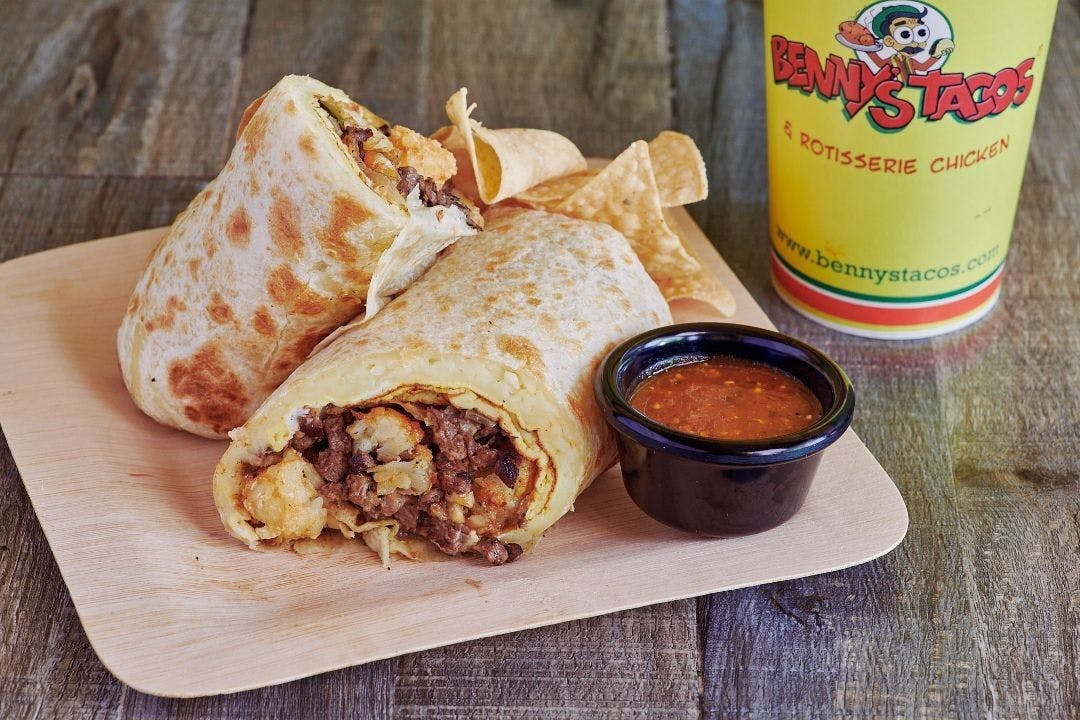 Steak & Egg Burrito from Benny's Tacos - West Hollywood in Los Angeles, CA