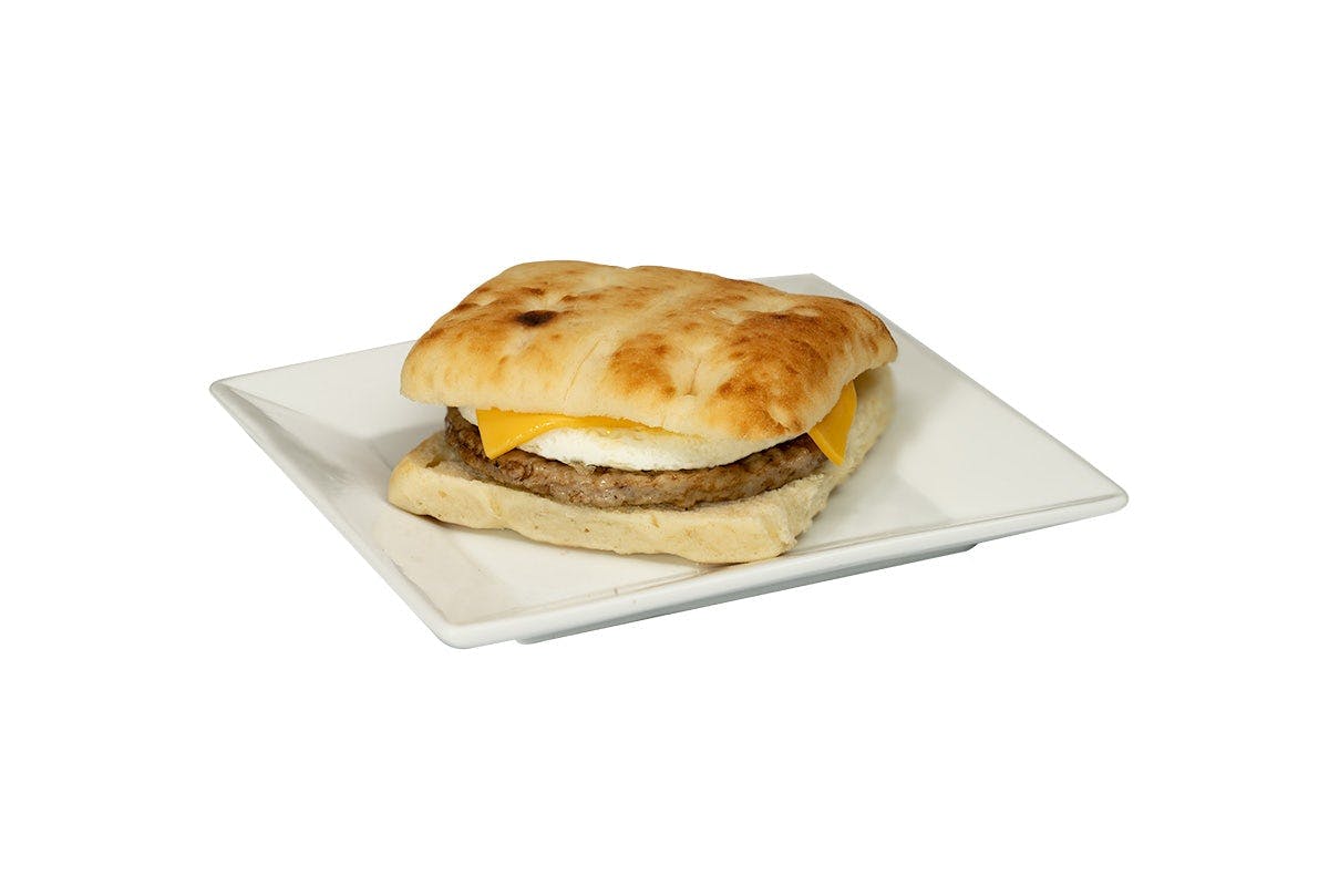 Chicken Sausage Flatbread Breakfast Sandwich from Kwik Trip - La Crosse George St in La Crosse, WI