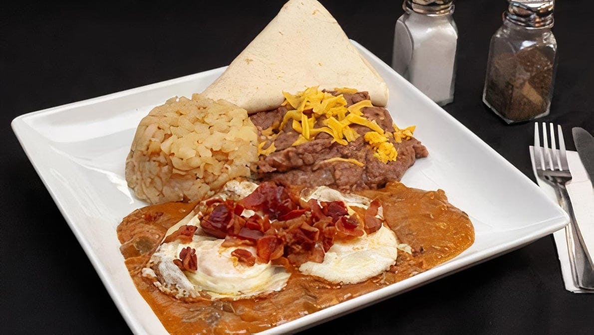 Huevos Rancheros Plate from Chili Shack in Lakewood, CO