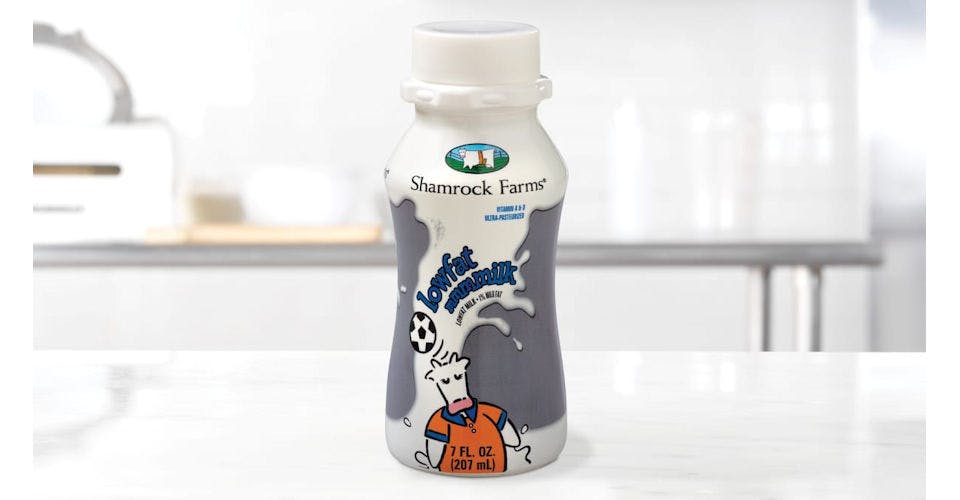 Shamrock Farms? Low-Fat White Milk from Arby's: Kaukauna Delanglade St (7153) in Kaukauna, WI