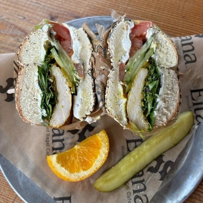 Chicken Shwarma Sandwich from Eltana Wood-Fired Bagels - 12th Ave in Seattle, WA