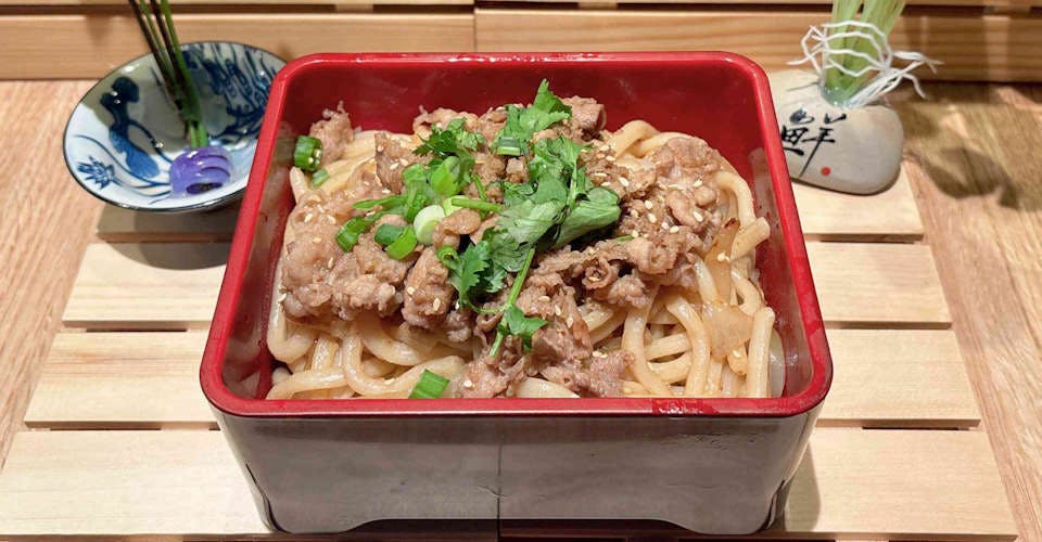 Beef Udon from Dodomi Sushi Rotary - N Sheridan Rd in Chicago, IL