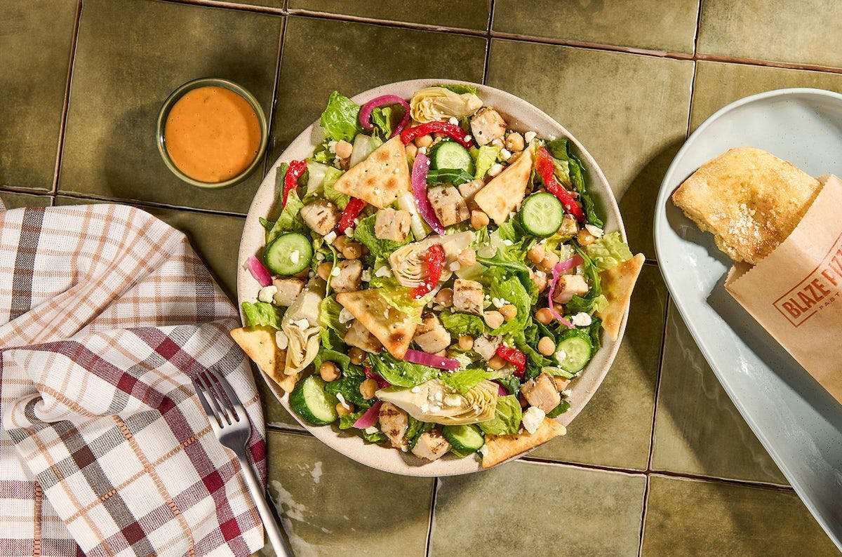 Chicken Chickpea Salad from Blaze Pizza - Lincoln Way in Ames, IA