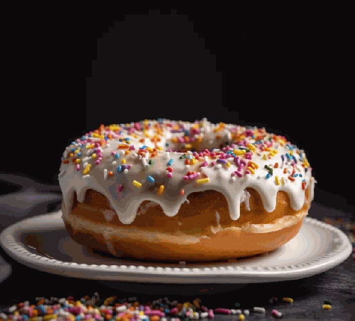 *Vanilla Sprinkle Donut from 322 BBQ - Marsh Rd in Wilmington, DE