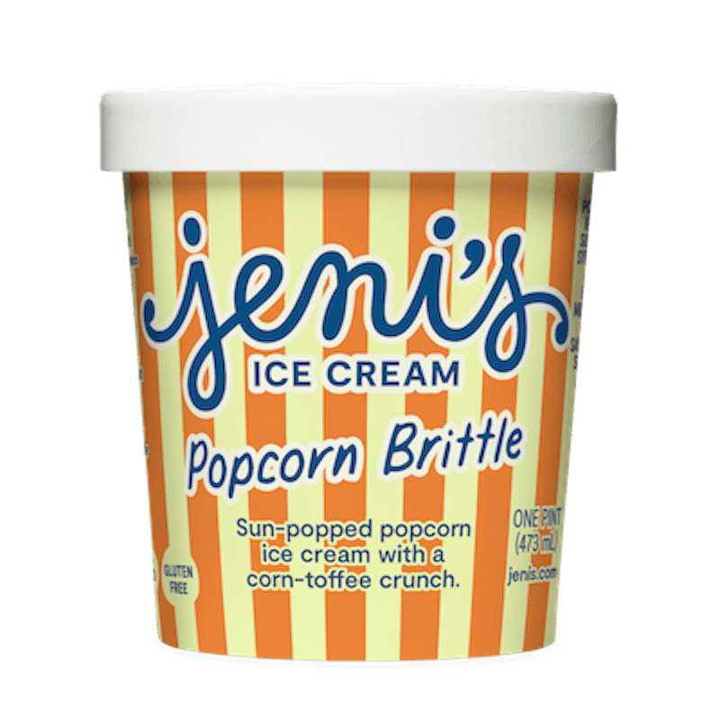 Popcorn Brittle Ice Cream Pint from Jeni's Splendid Ice Creams - 1505 N Milwaukee Ave in Chicago, IL