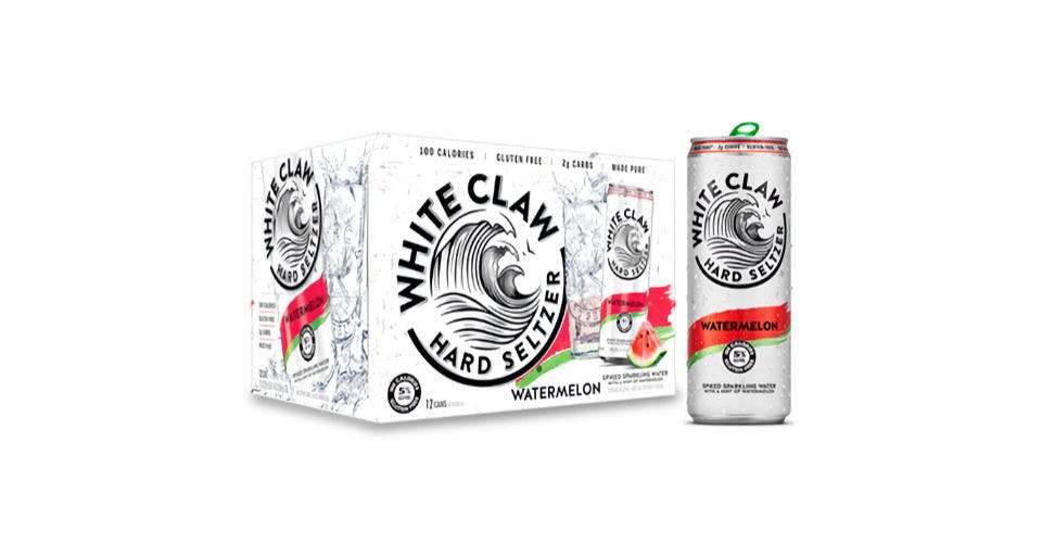 White Claw: Watermelon, 12 Pack, 12 oz. Cans from Five Corners Liquor & Wine in Cedar Falls, IA