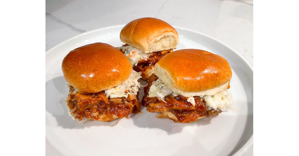 Pulled Pork Sliders (3) from Smokeheads by Rick Tramonto - Milton Ave in Janesville, WI