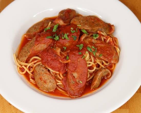 Spaghetti & Sausage from Cantalini's Salerno Beach Restaurant - Playa del Rey in Los Angeles, CA