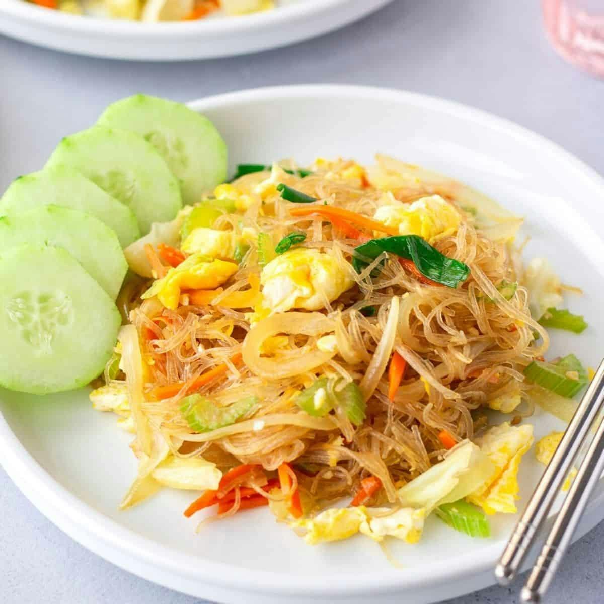 Pad Woon Sen (GF) from Thai Basil Restaurant in Ithaca, NY