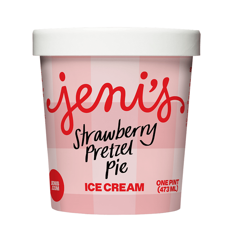 Strawberry Pretzel Pie Ice Cream Pint from Jeni's Splendid Ice Creams - 3657 N Clark St in Chicago, IL