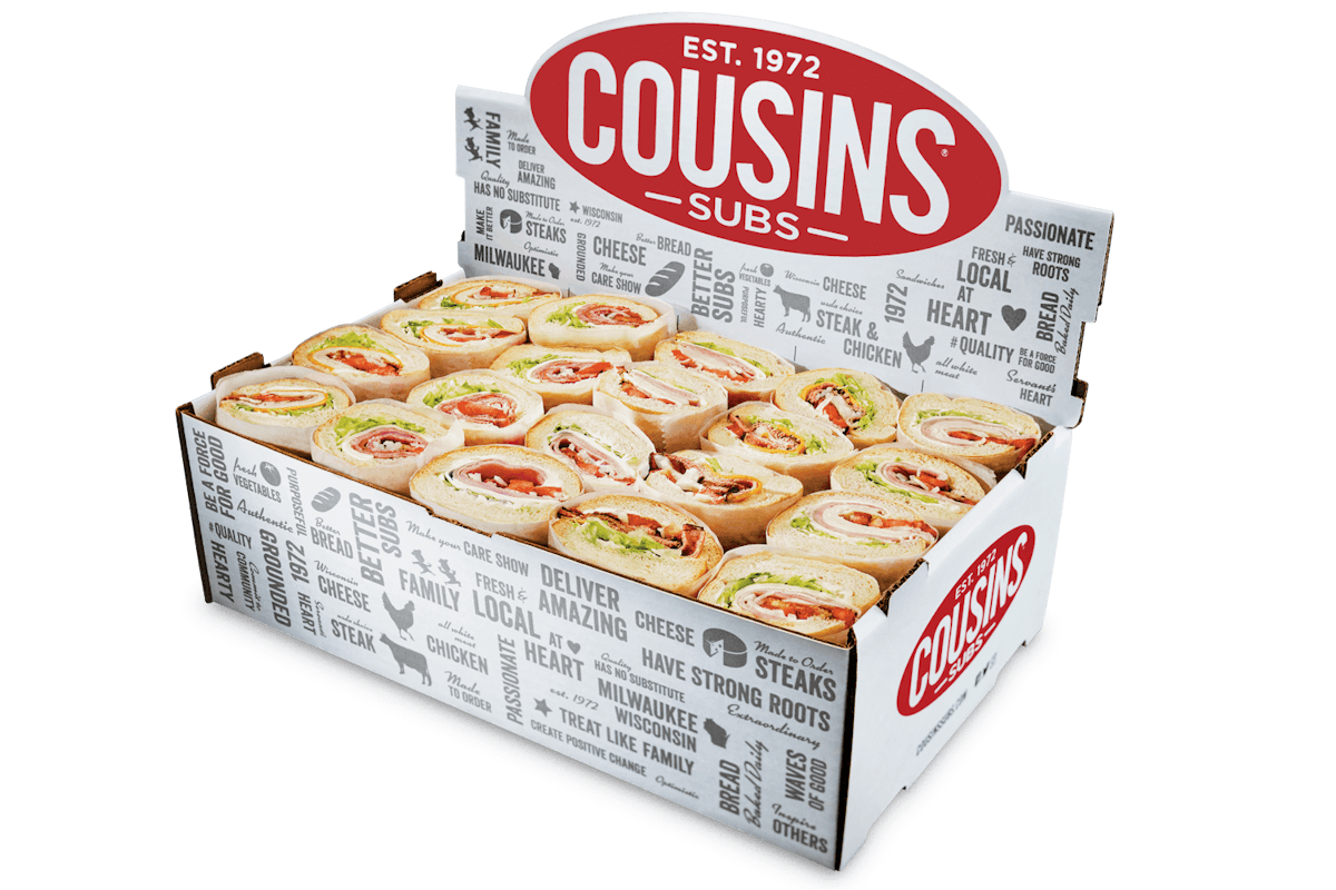 20-piece Party Box from Cousins Subs - E Washington Ave in Madison, WI