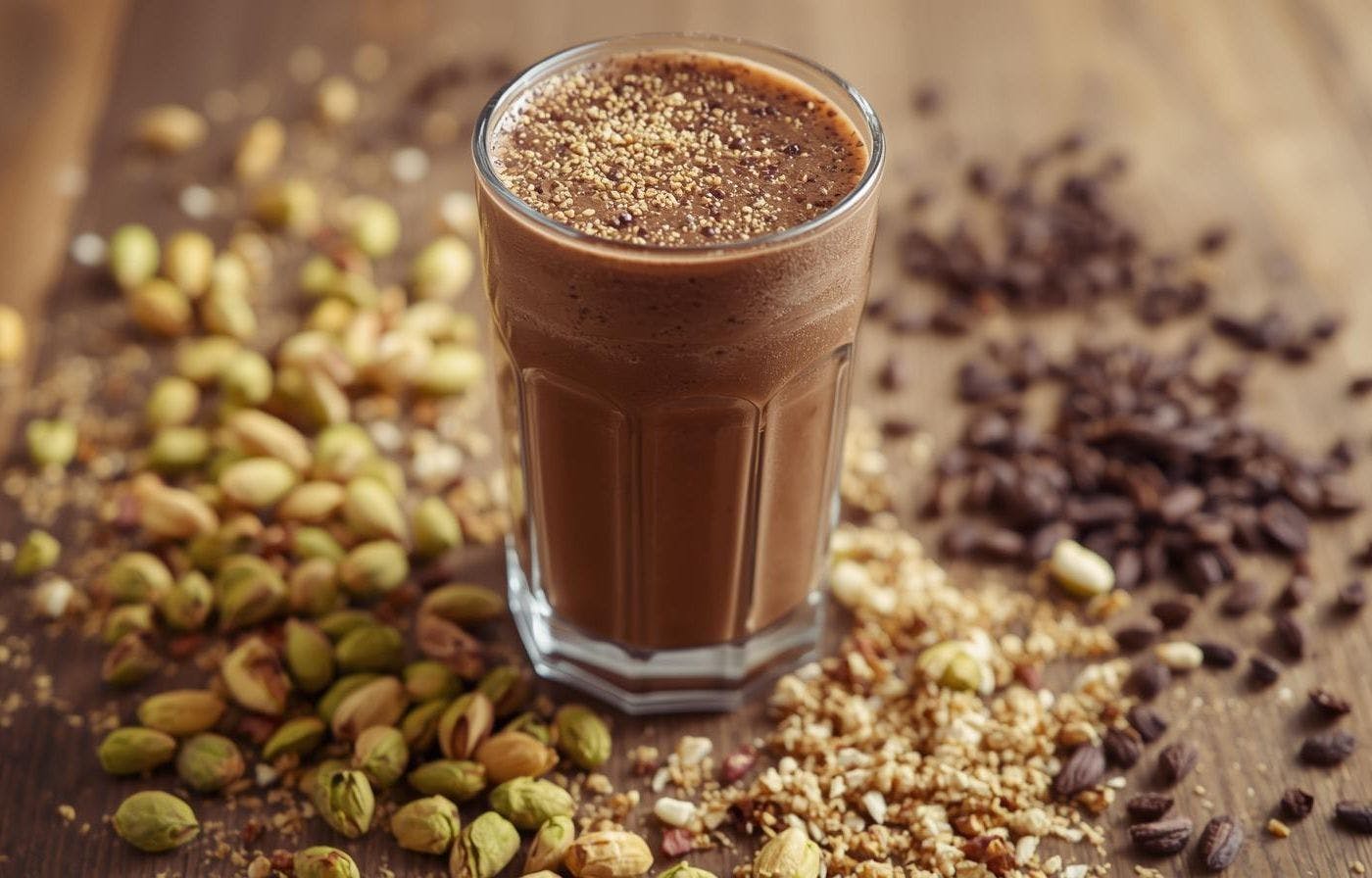 Dubai Chocolate Protein Shake from Wild Roots in Schofield, WI