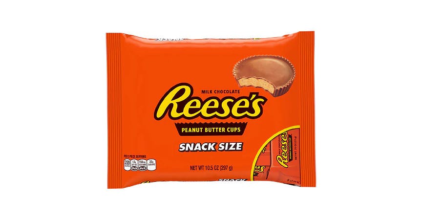 Reese's Snack Size Peanut Butter Cups (10 oz) from EatStreet Convenience - W 23rd St in Lawrence, KS