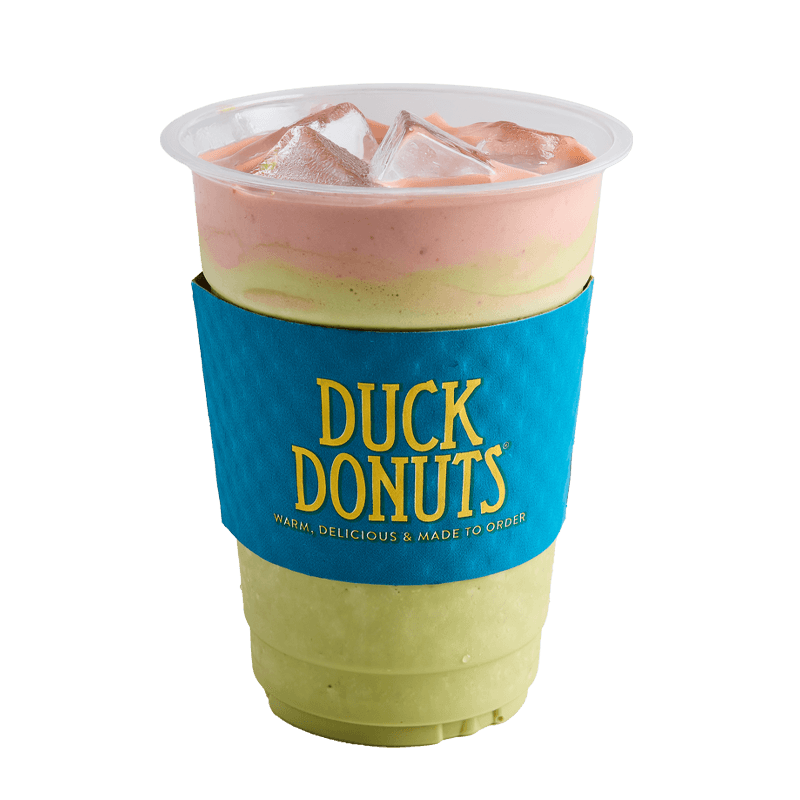 Iced Strawberry Matcha Latte from Duck Donuts - Las Vegas Blvd S in Las Vegas, NV
