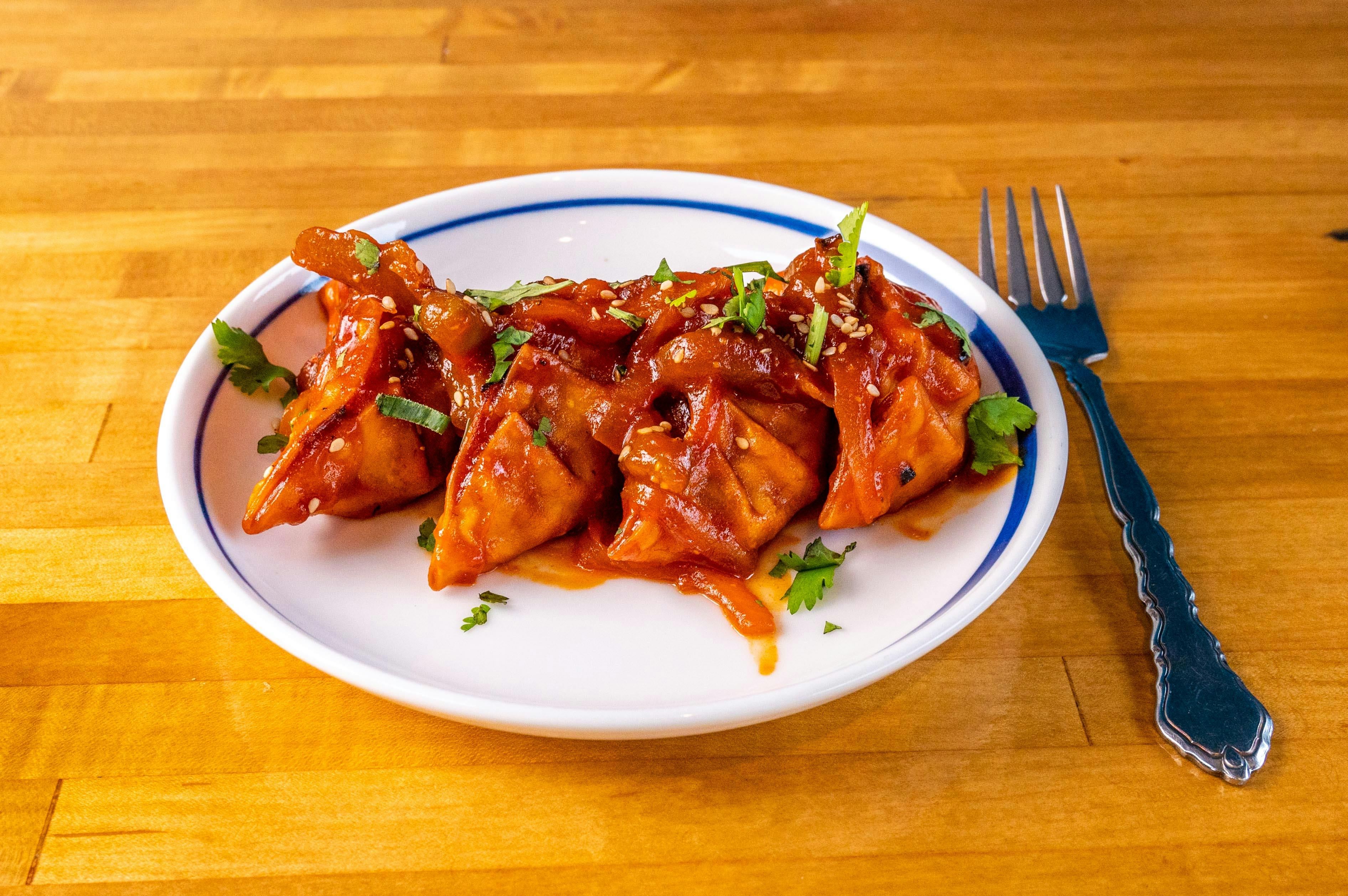 Chicken Tibetan Dumplings from The Globe in Madison, WI