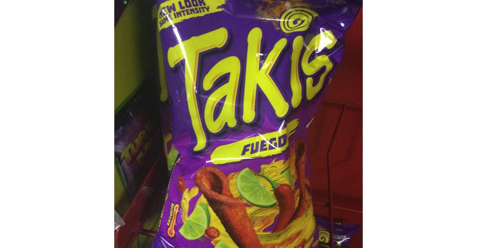 Takis Fuego, 9 oz. from Rosita's Mexican Store in Ames, IA