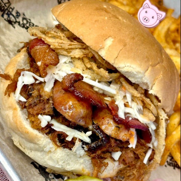 Triple Hog Dare Ya from Parker John's BBQ & Pizza - Green Bay in Green Bay, WI