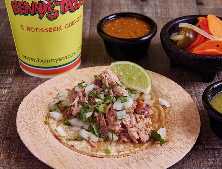 Carnitas Taco from Benny's Tacos - West Hollywood in Los Angeles, CA