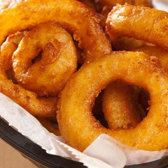 Sack of Onion Rings from Mr. Spots in Ann Arbor, MI