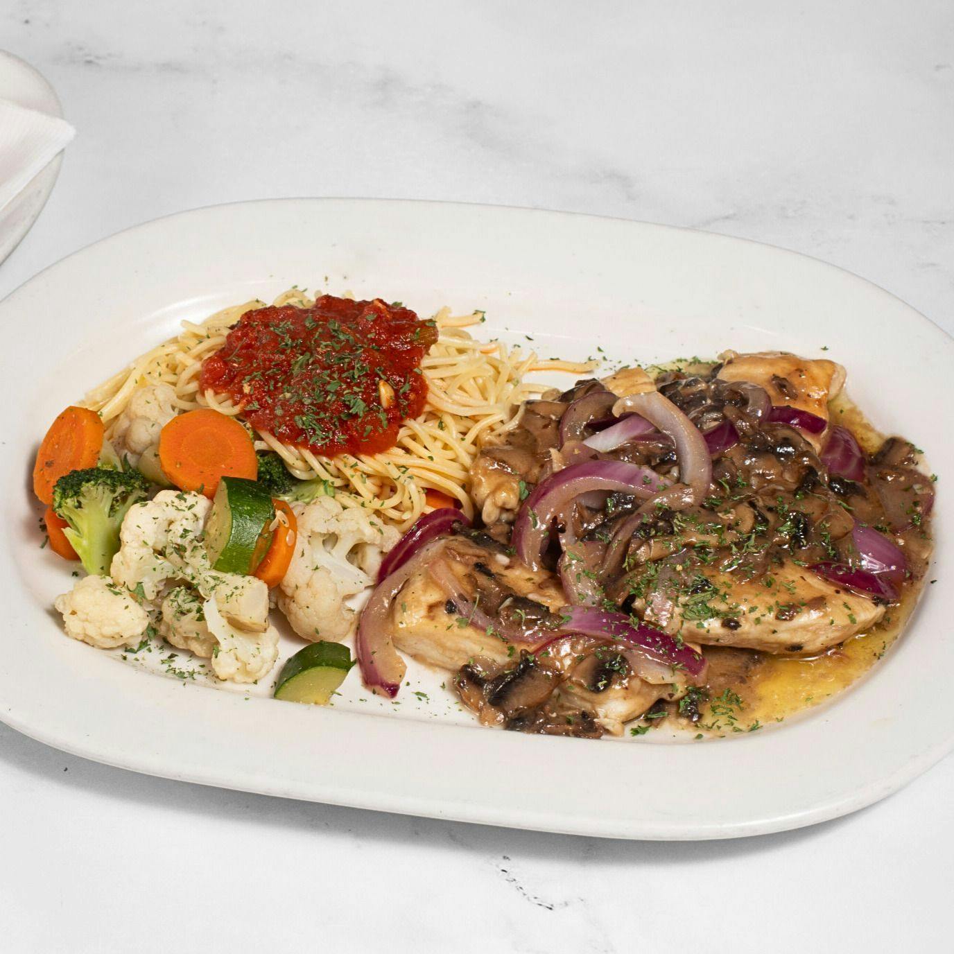 Chicken Marsala from North Beach Pizza - Mission St. in San Francisco, CA