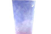 Lychee butterfly pea tea lemonade fizz from Sweet Haus in La Crosse, WI