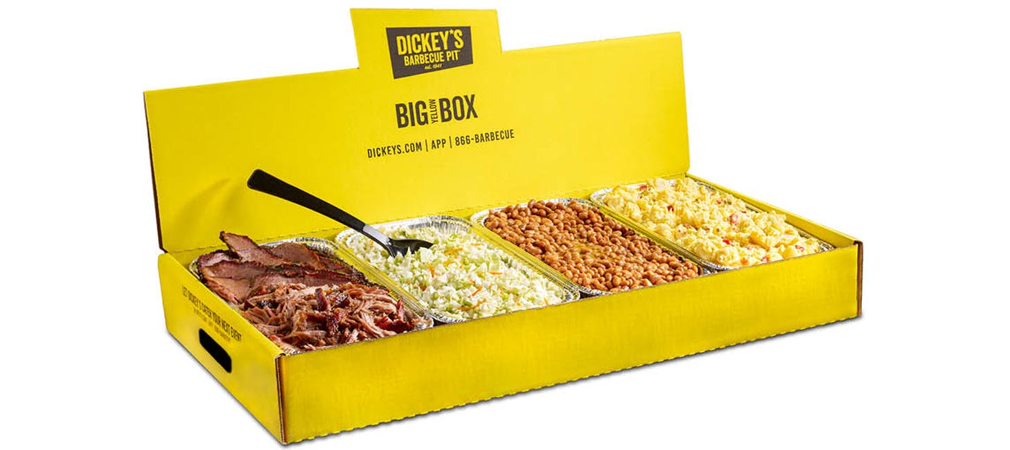 Big Yellow Box Original from Dickey's Barbecue Pit - Abercorn St in Savannah, GA