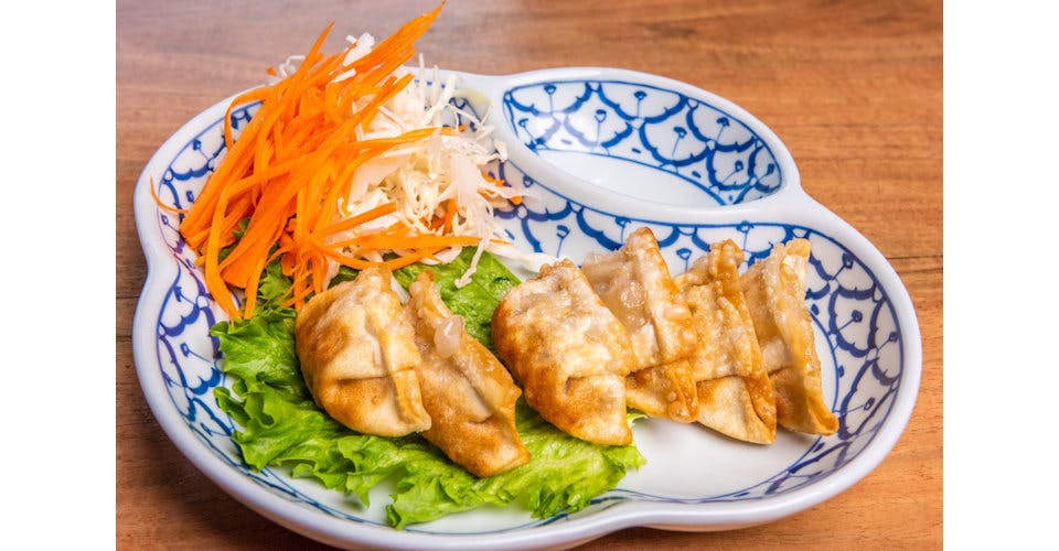 A1. Pot Stickers (6) from Baan Thai Restaurant in Manhattan, KS