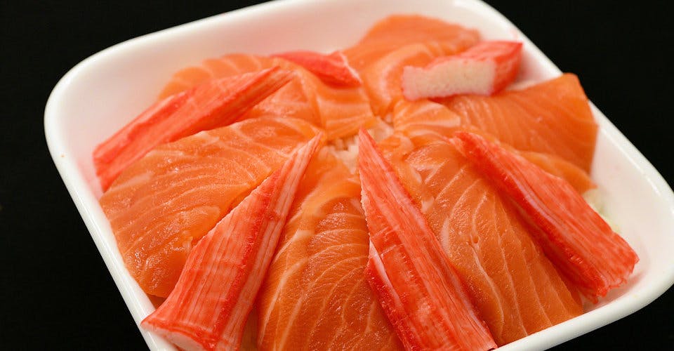 134. Salmon (Raw) Over Rice from Sushi Express in Madison, WI