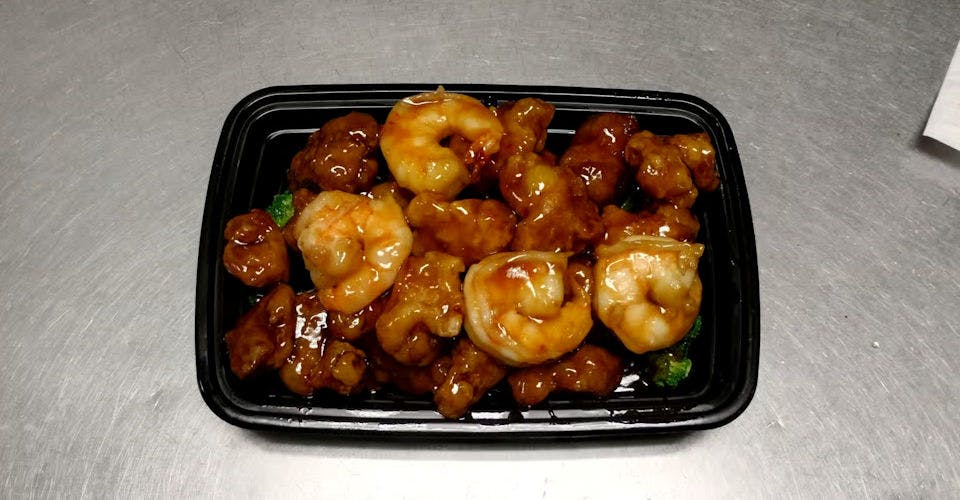 PA19. General Tso's Chicken & Shrimp from Pan-Asian Chinese Restaurant in Madison, WI