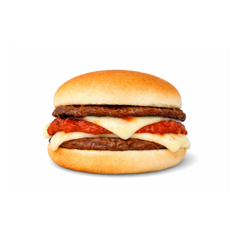 Double Pizza Burger from Tom's Drive In in Appleton, WI