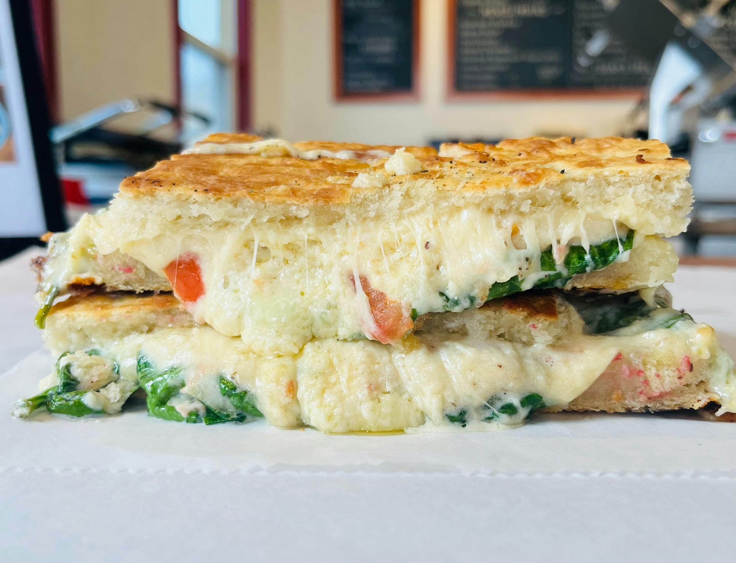 Grilled Cheese Special Panini- Caesar from Arrosto Delicatessen in Sheboygan, WI