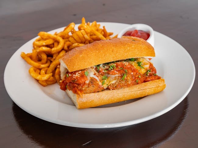 Meatball Sandwich from Red Rooster Brick Oven in San Rafael, CA