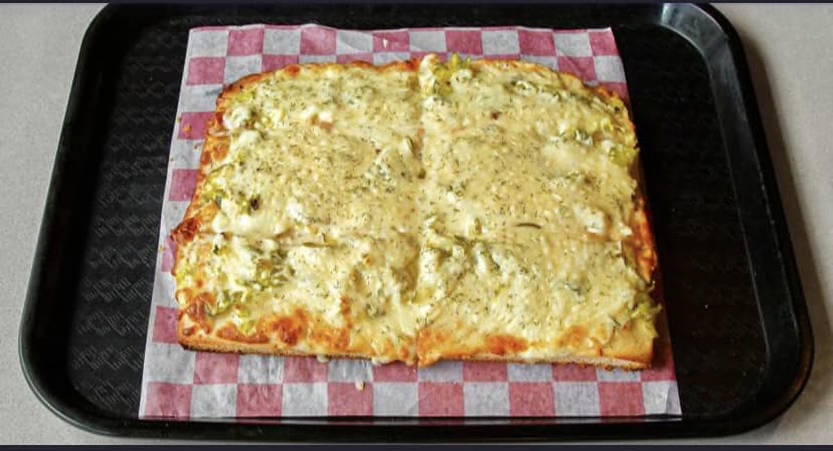 6 Cut Pickle Pizza from Cheap Shots Bar and Restaurant in Olyphant, PA
