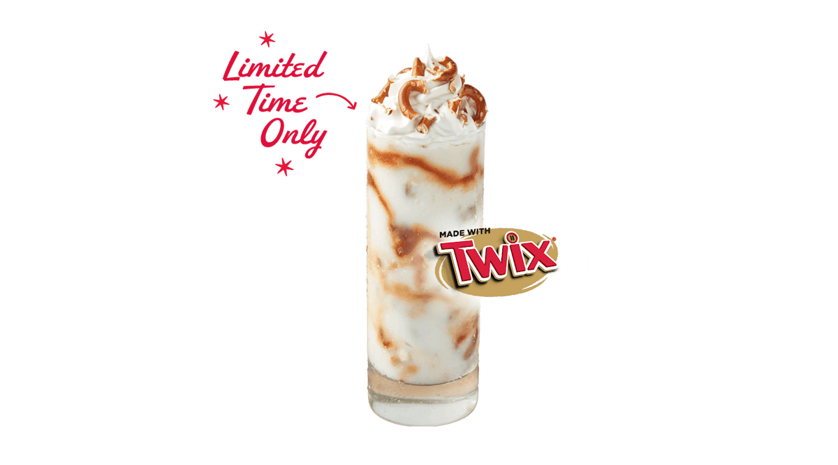 Twix Salted Caramel Concrete from Freddy's Frozen Custard and Steakburgers - SW Gage Blvd in Topeka, KS