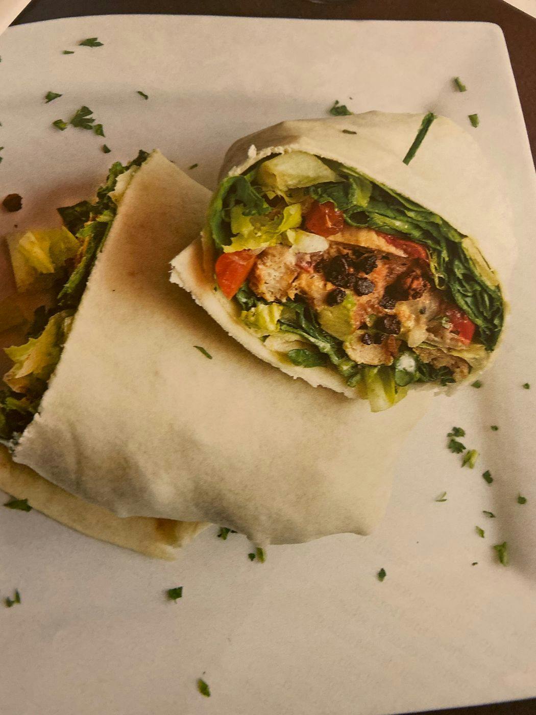 Vegan Chicken Wrap from Justveggiez in Madison, WI