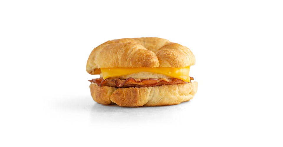 Croissant Breakfast Sandwiches: Bacon, Egg, & Cheese Croissant from Kwik Star Beer & Hard Seltzer Cave - Waterloo Franklin St in Waterloo, IA