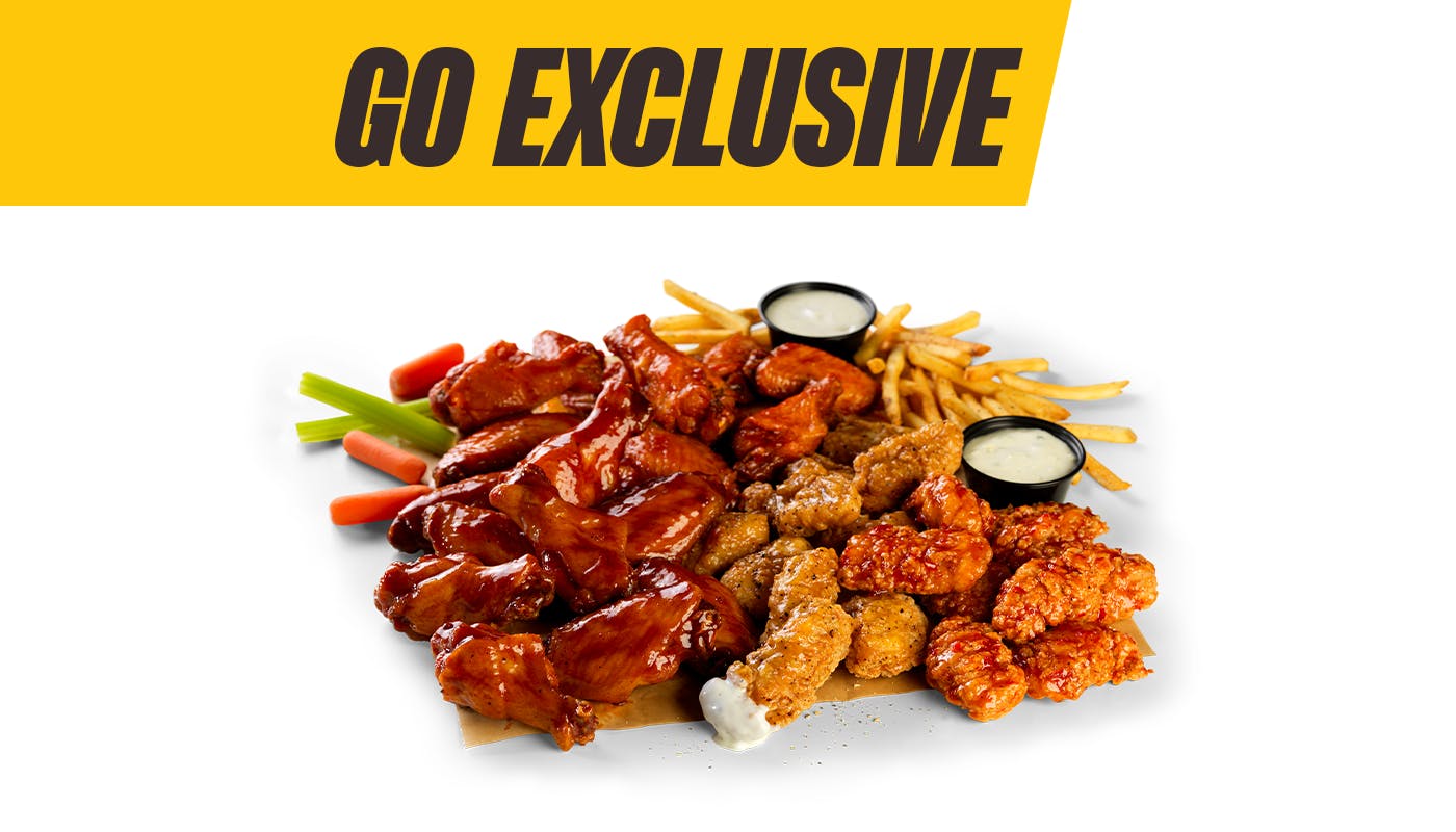 20 Boneless + 20 Traditional Wings & Fries from Buffalo Wild Wings GO - Dodge Ave in Evanston, IL