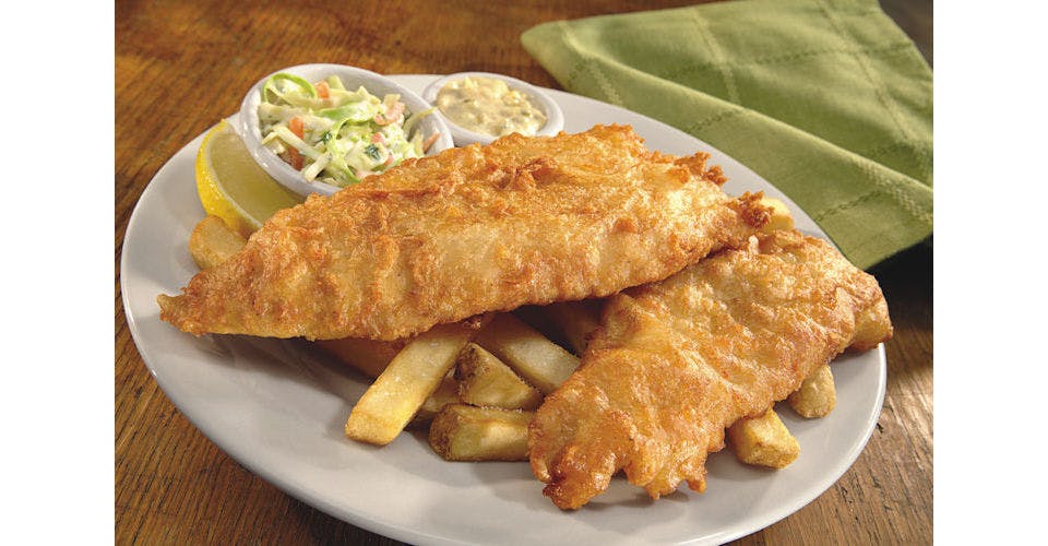 Finn's Beer Battered Fish & Chips from Bennigan's on the Fly in Dubuque, IA