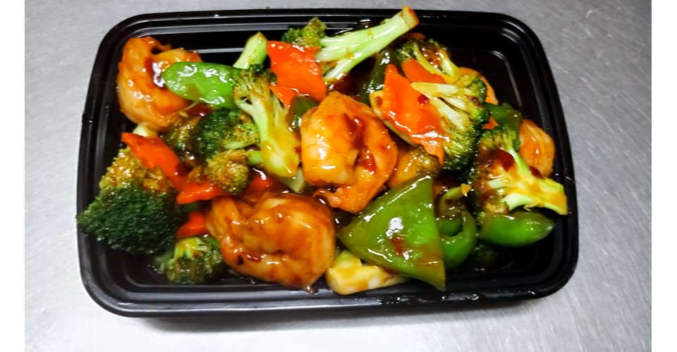 109. Shrimp with Hot Garlic Sauce from Asian Flaming Wok in Madison, WI