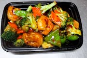 109. Shrimp with Hot Garlic Sauce from Asian Flaming Wok in Madison, WI