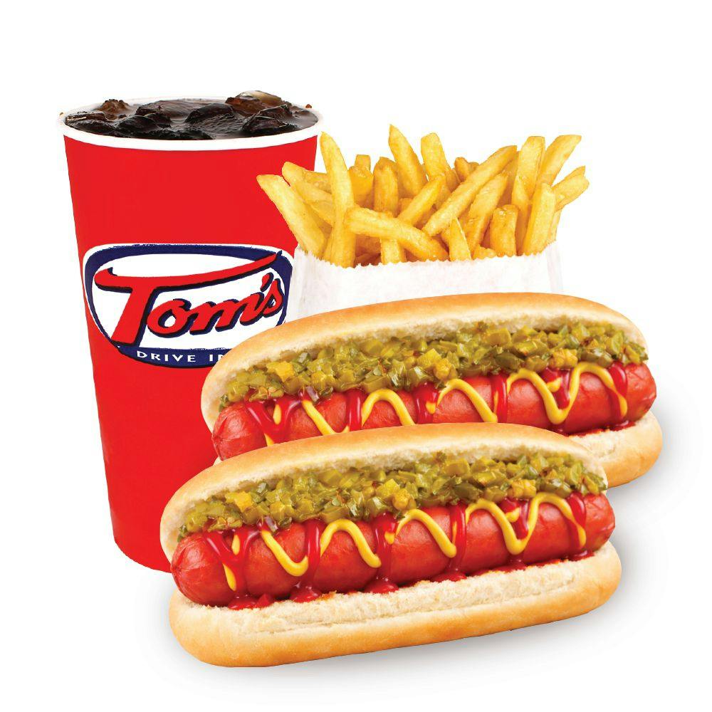 2 Hot Dog Combo from Tom's Drive In - Sheboygan in Sheboygan, WI